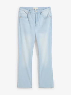Obrázek produktu Jeansy flared, high waist, cropped BonPrix niebieski