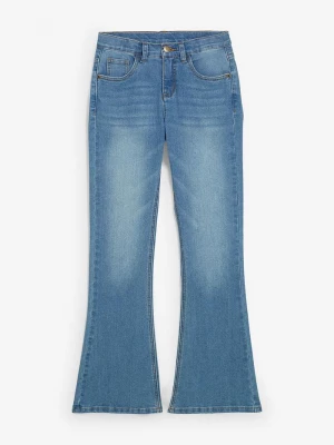 Obrázek produktu Jeansy flared, mid waist BonPrix niebieski