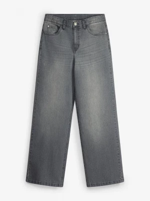 Obrázek produktu Jeansy loose fit, regulowany pas, straight BonPrix szary