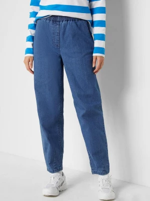 Obrázek produktu Jeansy mom, high waist, wygodny pas BonPrix niebieski