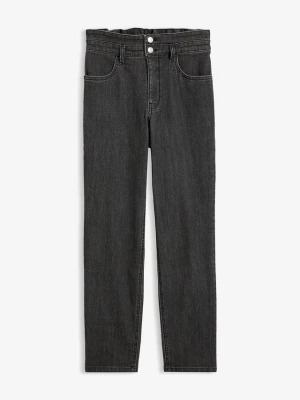 Obrázek produktu Jeansy mom, high waist, wygodny pas BonPrix szary