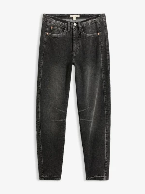 Obrázek produktu Jeansy mom, wysoki stan BonPrix szary
