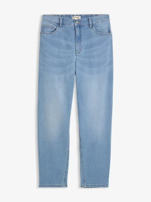 Obrázek produktu Jeansy o kroju mom, high waist, o skróconej długości BonPrix niebieski