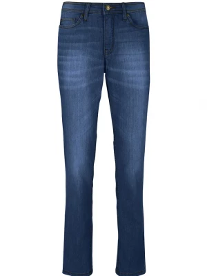 Obrázek produktu Jeansy o kroju mom, mid waist, z wygodnym stretchem BonPrix niebieski