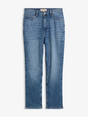 Obrázek produktu Jeansy o kroju slim, high waist, cropped BonPrix niebieski