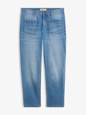 Obrázek produktu Jeansy o kroju slim, high waist, cropped BonPrix niebieski