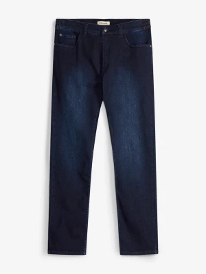 Obrázek produktu Jeansy o kroju slim z elastyczną wstawką w pasie, straight BonPrix niebieski