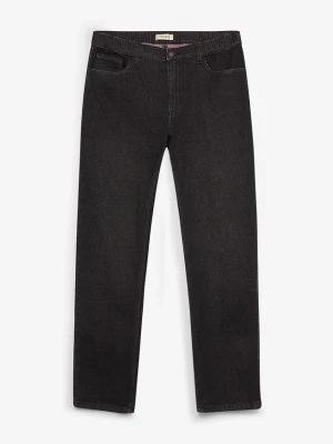 Obrázek produktu Jeansy regular fit z elastycznym pasem, straight BonPrix czarny