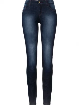 Obrázek produktu Jeansy skinny ze stretchem, mid waist BonPrix niebieski