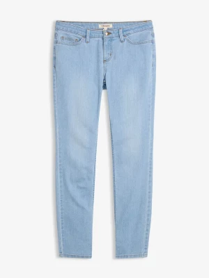 Obrázek produktu Jeansy skinny ze stretchem, mid waist BonPrix zielony