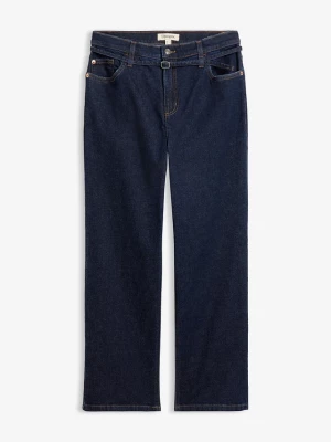 Obrázek produktu Jeansy straight, high waist, cropped BonPrix niebieski