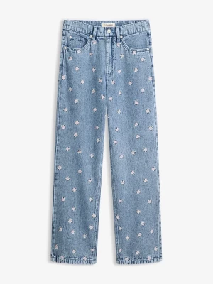 Obrázek produktu Jeansy straight, high waist, z bawełny BonPrix niebieski