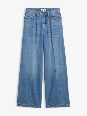 Obrázek produktu Jeansy super wide leg palazzo, mid waist BonPrix niebieski