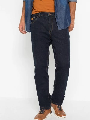 Obrázek produktu Jeansy termiczne classic fit na ciepłej podszewce z polaru BonPrix niebieski