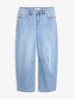 Obrázek produktu Jeansy typu barrel, mid waist BonPrix niebieski
