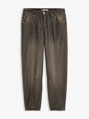 Obrázek produktu Jeansy typu barrel, mid waist, z wygodnym pasem BonPrix szary