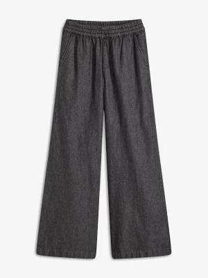 Obrázek produktu Jeansy wide leg, high waist BonPrix czarny