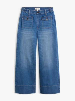 Obrázek produktu Jeansy wide leg, wysoki stan BonPrix niebieski
