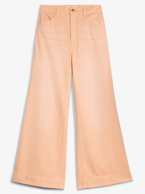 Obrázek produktu Jeansy wide leg, wysoki stan BonPrix pomarańczowy