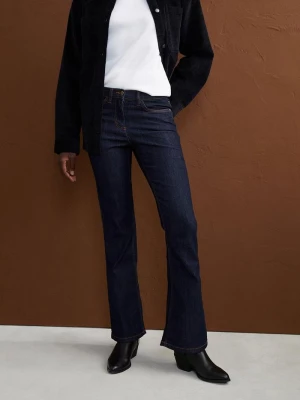 Obrázek produktu Jeansy ze stretchem o kroju bootcut, mid waist BonPrix niebieski