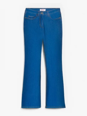 Obrázek produktu Jeansy ze stretchem o kroju bootcut, mid waist BonPrix niebieski