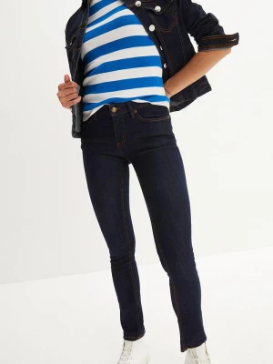 Obrázek produktu Jeansy ze stretchem skinny, mid waist BonPrix niebieski