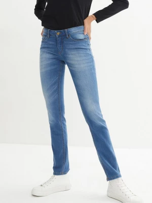 Obrázek produktu Jeansy ze stretchem skinny, mid waist BonPrix niebieski