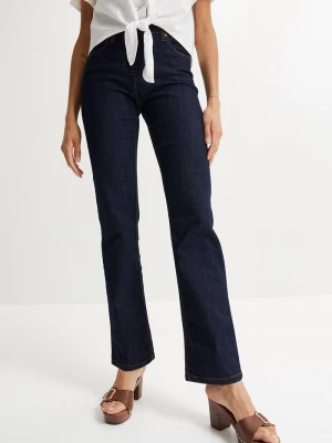 Obrázek produktu Jeansy ze stretchem, straight, mid waist BonPrix niebieski