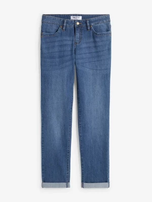 Obrázek produktu Jeansy ze stretchem straight, mid waist BonPrix niebieski