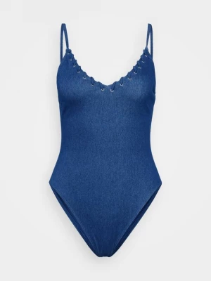 Obrázek produktu Jednodílné plavky Good American tmavomodrý denim