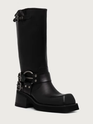 Obrázek produktu Jeffrey Campbell kotníkové boty dámské kožené FRAUDULENT černá