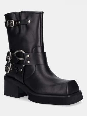 Obrázek produktu Jeffrey Campbell Kožené kotníkové boty STUBBORN černá