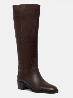 Obrázek produktu Jeffrey Campbell Kožené kozačky Jeffrey Campbell LADA hnědá