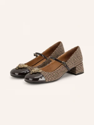 Obrázek produktu Jeffrey Campbell Mary-Jane Lodičky Intern-O béžová / tmavě hnědá