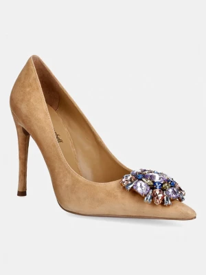 Obrázek produktu Jeffrey Campbell Semišové lodičky Jeffrey Campbell MARITSA hnědá