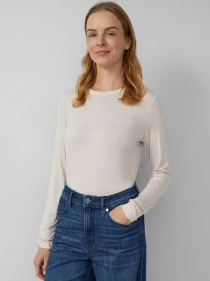 Obrázek produktu Jemné triko s dlouhým rukávem a střihem Slim Fit, ze strečové viskózy s.Oliver béžová