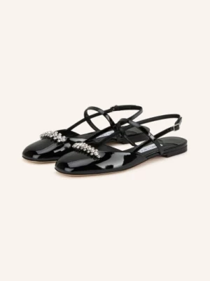 Obrázek produktu Jimmy Choo Baleríny Mary Jane Belinda S Ozdobnými Kamínky černá / stříbrná