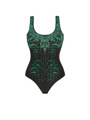 Obrázek produktu JIORO Tričkové body 'LEO NEON GREEN' tmavě zelená / černá