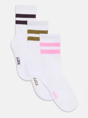 Obrázek produktu JJXX Ponožky olivová / ostružinová / pink / bílá