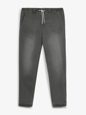 Obrázek produktu Joggery jeansowe z gumką w talii, regular fit, straight BonPrix szary