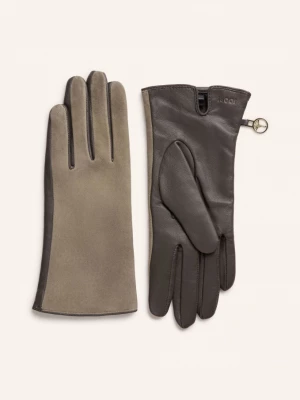 Obrázek produktu Joop! Kožené Rukavice khaki / tmavě šedá