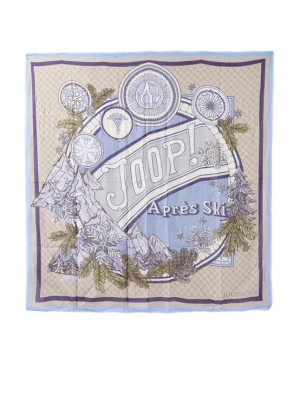 Obrázek produktu JOOP! Šátek 'Amanda' chladná modrá / světle hnědá / olivová / bílá