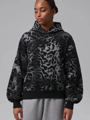 Obrázek produktu Jordan mikina s kapucí dámská s bavlnou Brooklyn Fleece černá