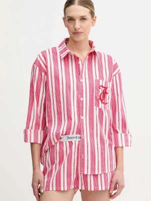 Obrázek produktu Juicy Couture Bavlněná pyžamová košile Juicy Couture růžová