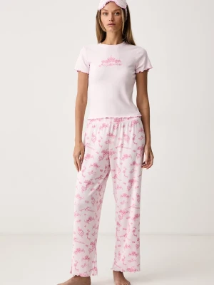 Obrázek produktu Juicy Couture dvoudílné pyžamo dámské ROSE RIB SET růžová