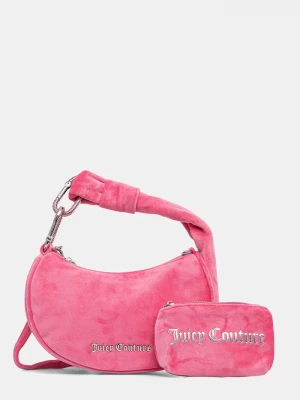 Obrázek produktu Juicy Couture hobo kabelka dámská velurová Blossom růžová
