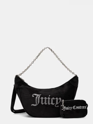 Obrázek produktu Juicy Couture kabelka rohlík dámská velurová Kimberly černá