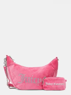 Obrázek produktu Juicy Couture kabelka rohlík dámská velurová Kimberly růžová