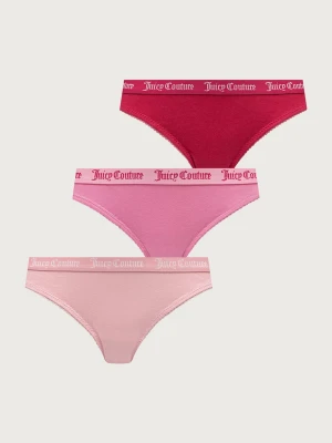 Obrázek produktu Juicy Couture kalhotky dámské bavlněné s elastanem DIDDY FEMME COTTON SCALLOPED BRIEF 3-pack růžová