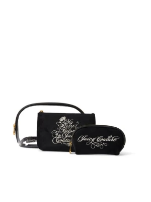 Obrázek produktu Juicy Couture Kosmetická taštička 'TAYLOR' černá / průhledná / bílá